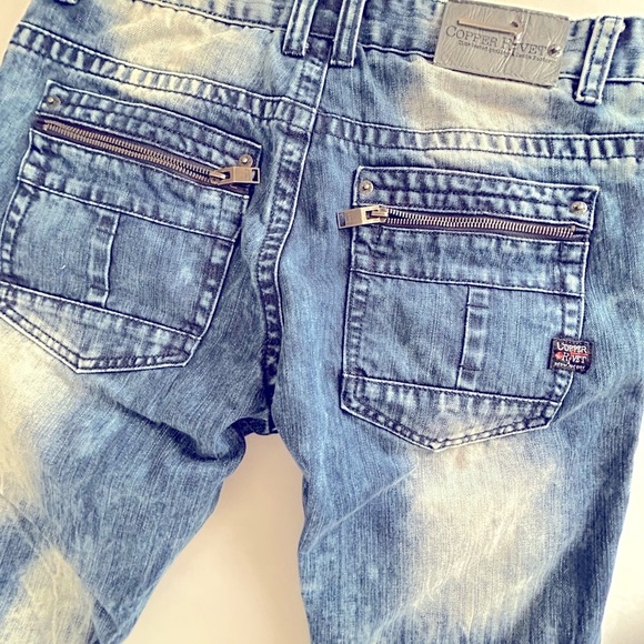 Men's Blue Denim Jeans - Picture 2 of 11